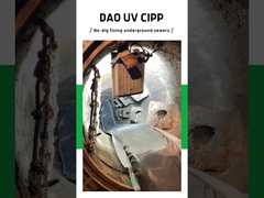 riool UV CIPP Voering pijpuitharding Sleufloze reparatie in regenwater Rioolleidingnetwerken