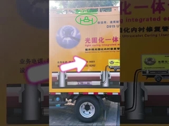 Glas- en polyesterharsvorming UV-CIPP-bekleding Snelle installatie met UP-hars