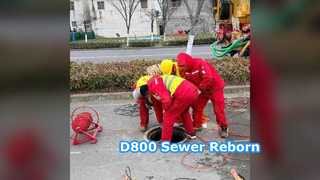 D800 Sewer Repair UV CIPP Trenchless Solution