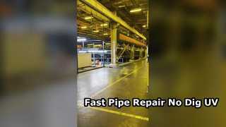 Sleufloze rioolreparatie UV-CIPP-voering