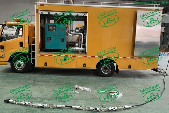 Gatenloze UV-CIPP-apparatuur zonder graven voor buis met een diameter van DN200 - 600 mm