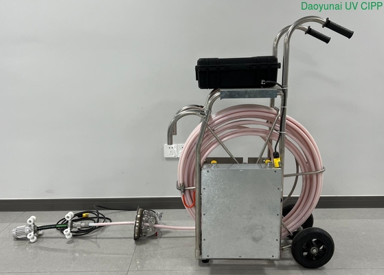 Push Rod Mini UV CIPP Curing Equipment Voor Lateraal Riolering 20-50m Met HD Camera