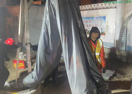 Supergrote UV-liner DN1650 met een lengte van 65m werd geïnstalleerd in Qingdao Shandong