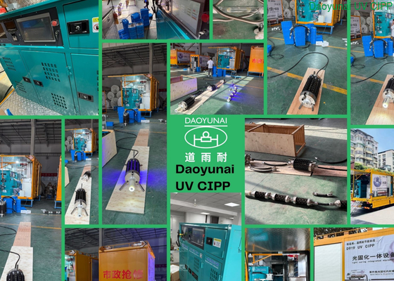 Energy-saving Low Maintenance UV Cured Cured-In-Place Pipe Lining Equipment with Highly Integrated Design